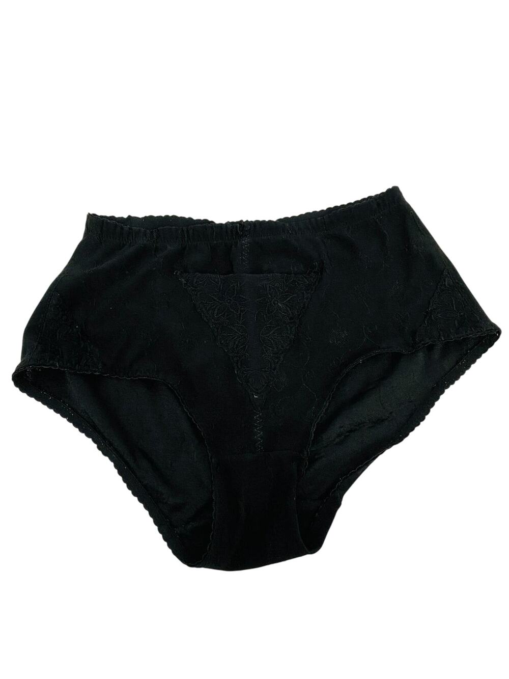Vintage 80's BIATTA Intimates High Waist Black Brief Xlarge